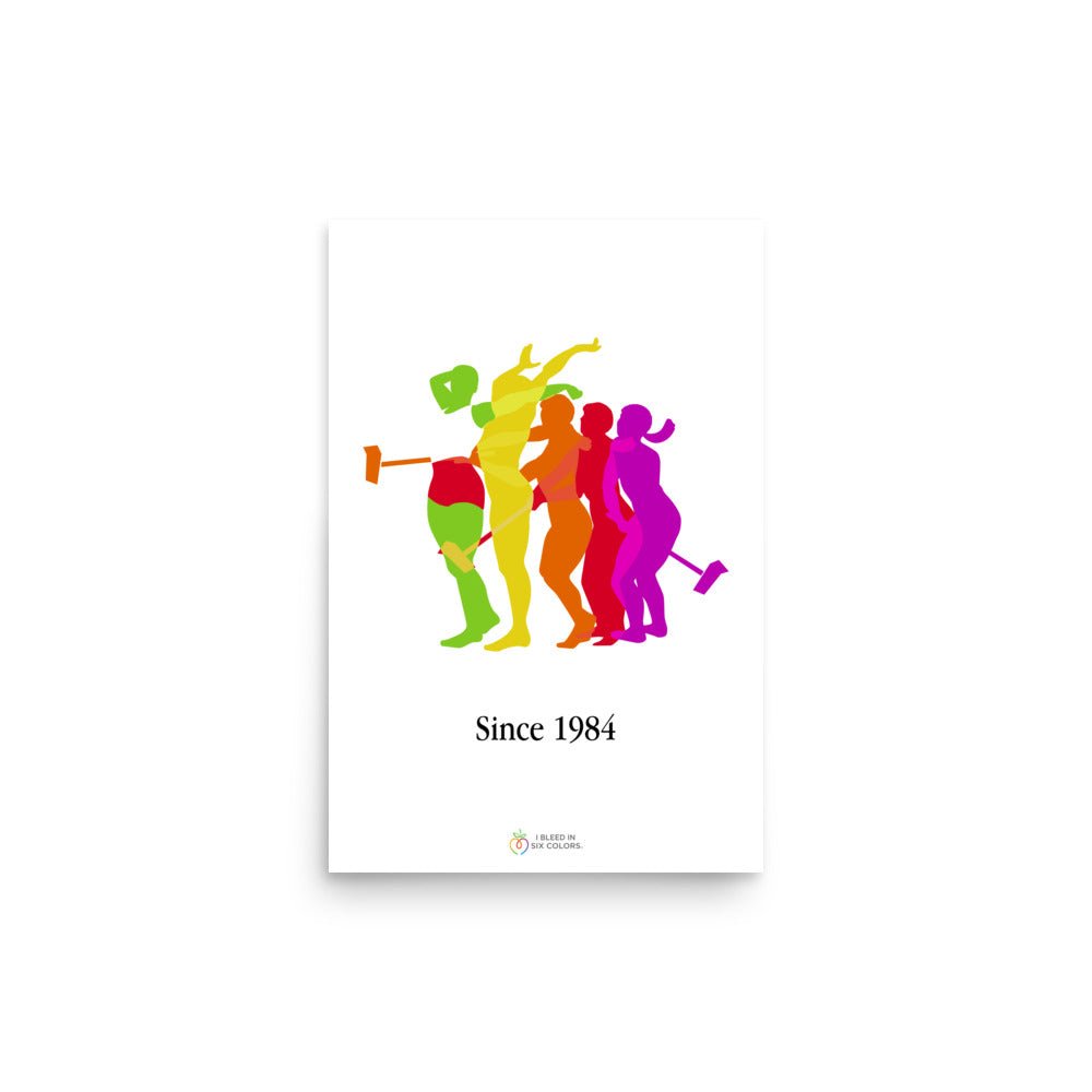 1984 Commercial: Breaking Barriers Poster - I Bleed in Six Colors®