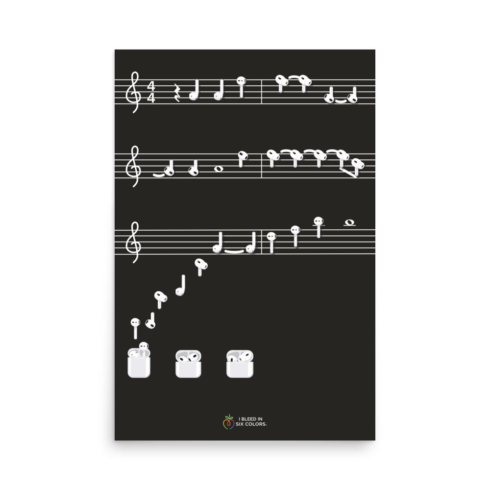AirChords Poster - I Bleed in Six Colors®