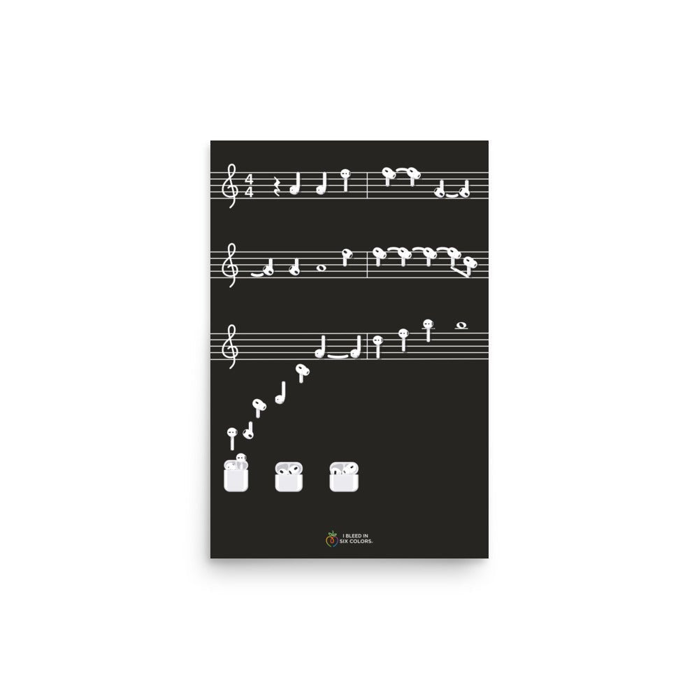 AirChords Poster - I Bleed in Six Colors®