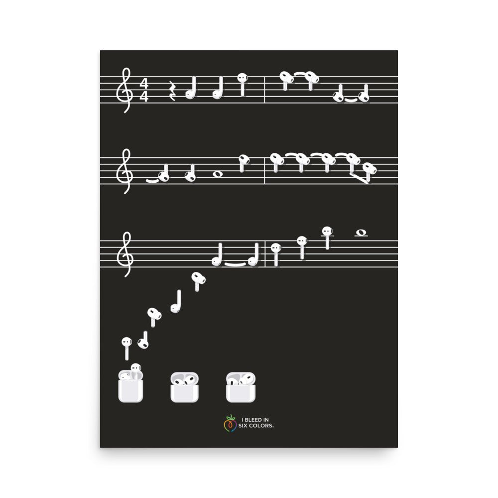 AirChords Poster - I Bleed in Six Colors®