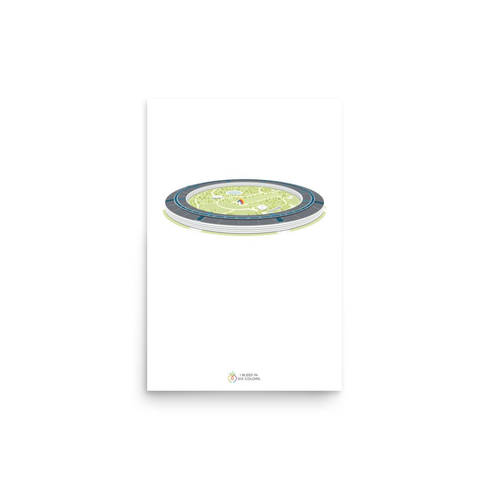 Apple Park Side Eye Poster - I Bleed in Six Colors®