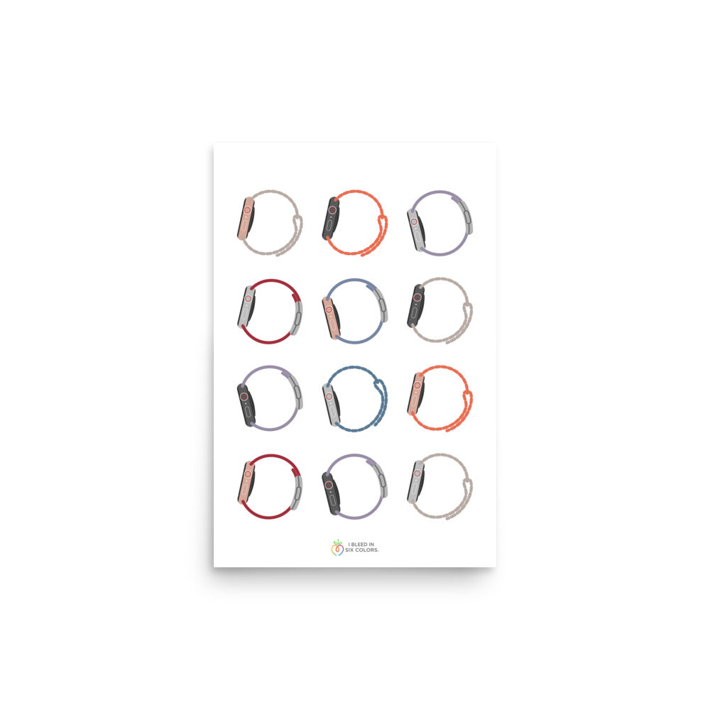 Apple Watch 3 x 4 Poster