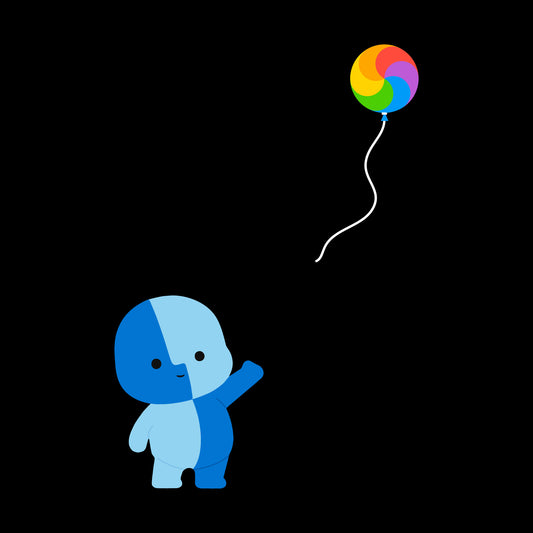 Bye Bye Beach Ball artwork—Black
