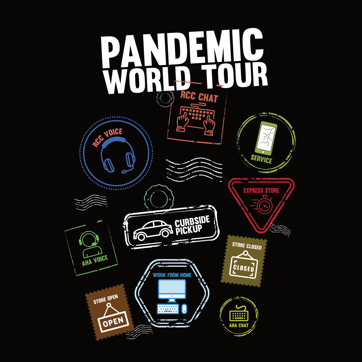 Pandemic World Tour graphic close-up