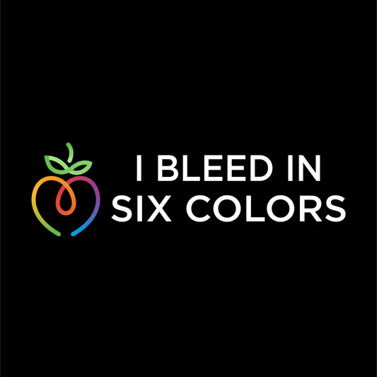 I Bleed in Six Colors Logo Long Sleeve - I Bleed in Six Colors®