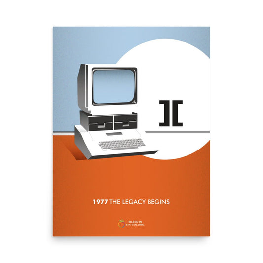 1977 Apple ][ Poster - I Bleed in Six Colors®