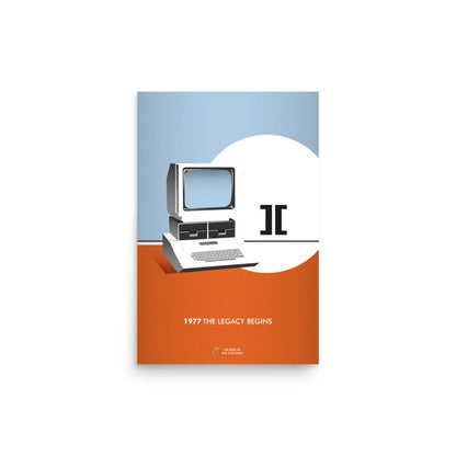 1977 Apple ][ Poster - I Bleed in Six Colors®