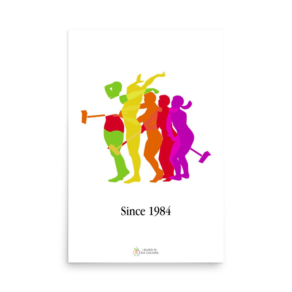 1984 Commercial: Breaking Barriers Poster - I Bleed in Six Colors®
