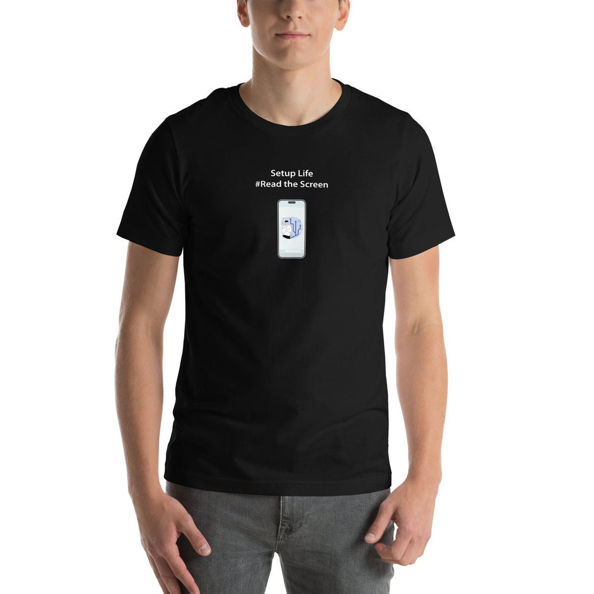 Setup Life #Read the Screen T-shirt—Black