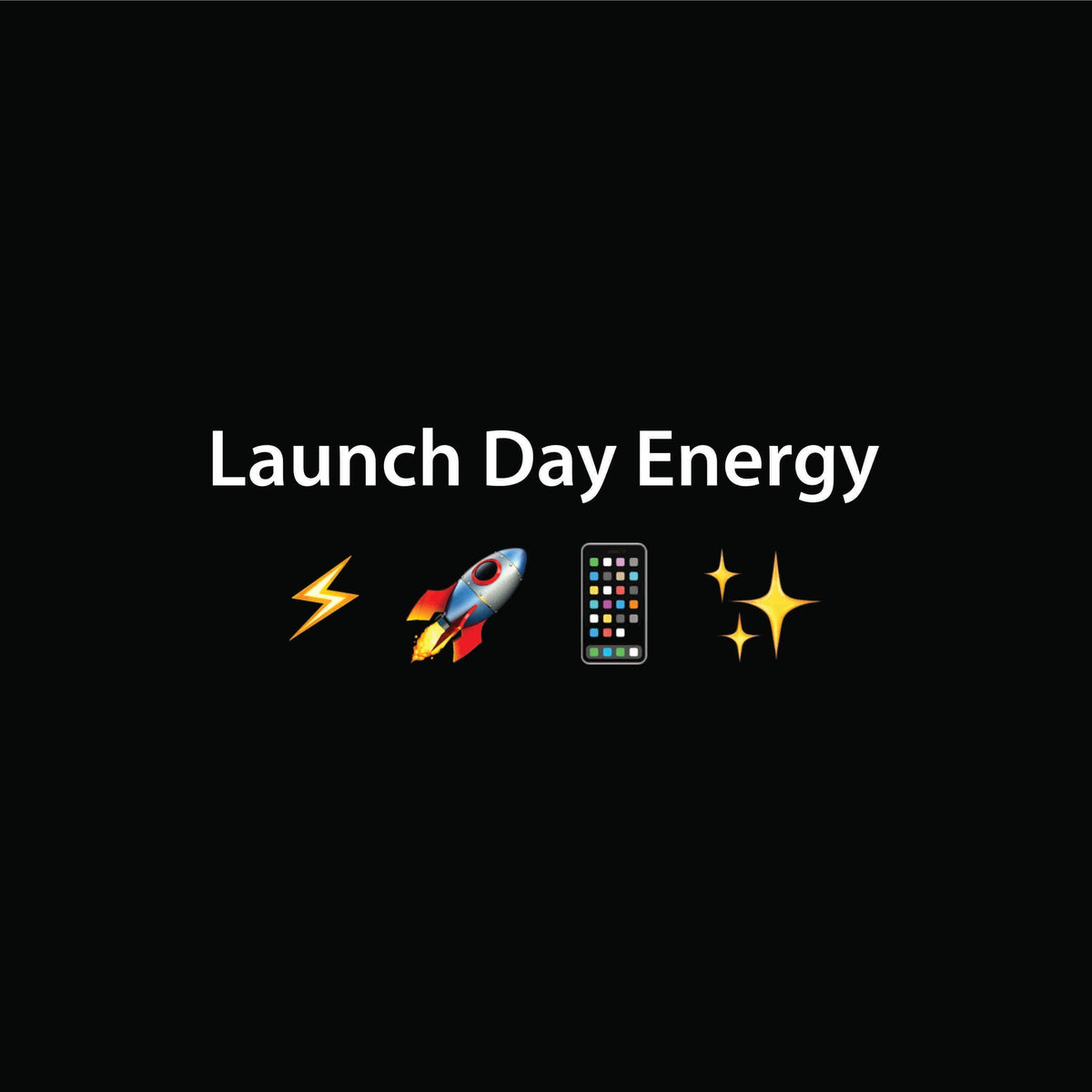 Launch Day Energy artwork—Black