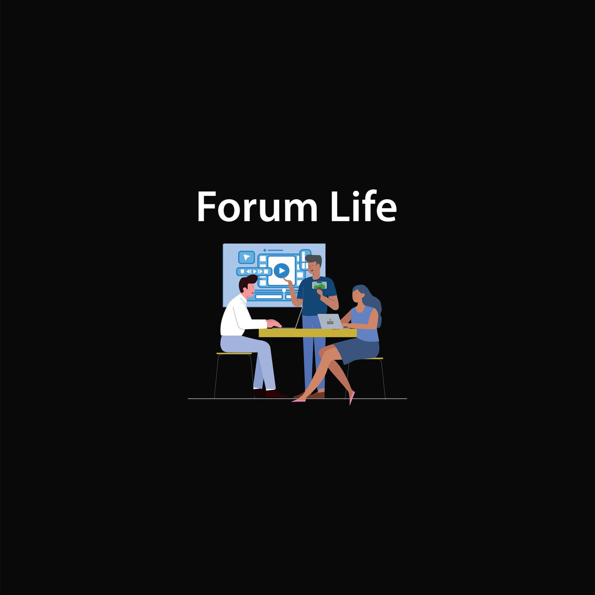 Forum Life artwork—Black