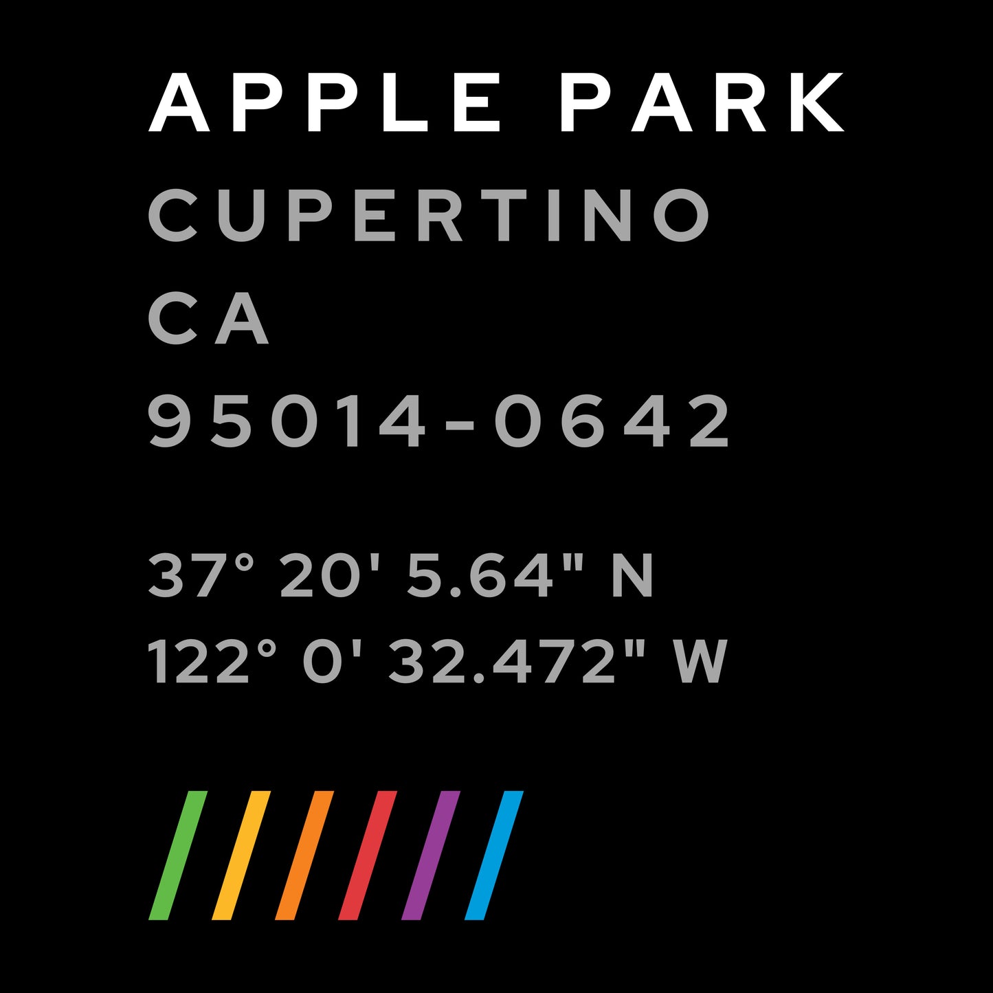 Apple Park Coordinates Long Sleeve