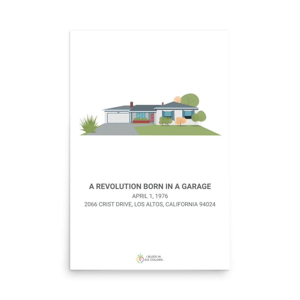A Revolution Born in a Garage Poster - I Bleed in Six Colors®