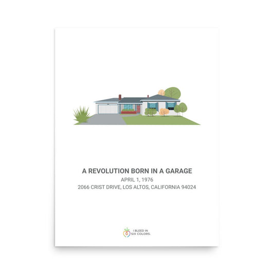 A Revolution Born in a Garage Poster - I Bleed in Six Colors®