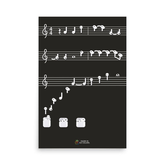AirChords Poster - I Bleed in Six Colors®