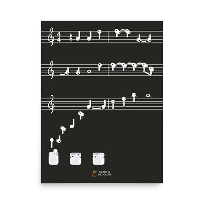 AirChords Poster - I Bleed in Six Colors®