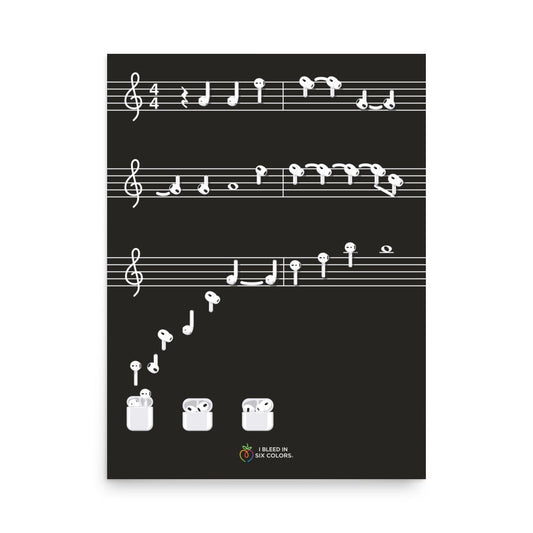 AirChords Poster - I Bleed in Six Colors®