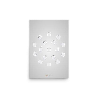 AirPods Around the World Poster - I Bleed in Six Colors®