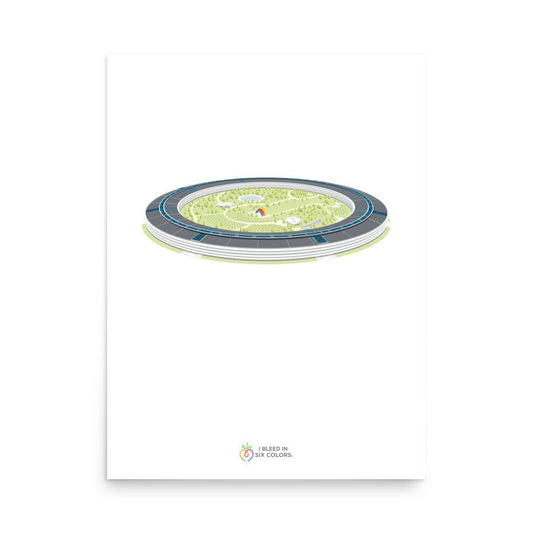 Apple Park Side Eye Poster - I Bleed in Six Colors®