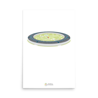 Apple Park Side Eye Poster - I Bleed in Six Colors®