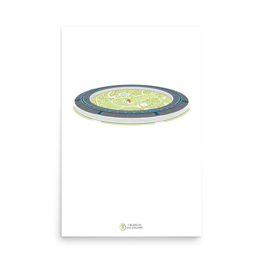 Apple Park Side Eye Poster - I Bleed in Six Colors®