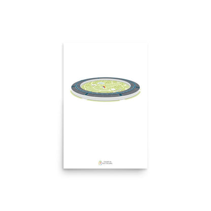 Apple Park Side Eye Poster - I Bleed in Six Colors®