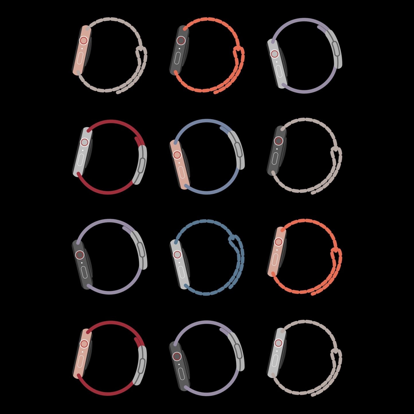 Apple Watch 3 x 4 Long Sleeve - I Bleed in Six Colors®