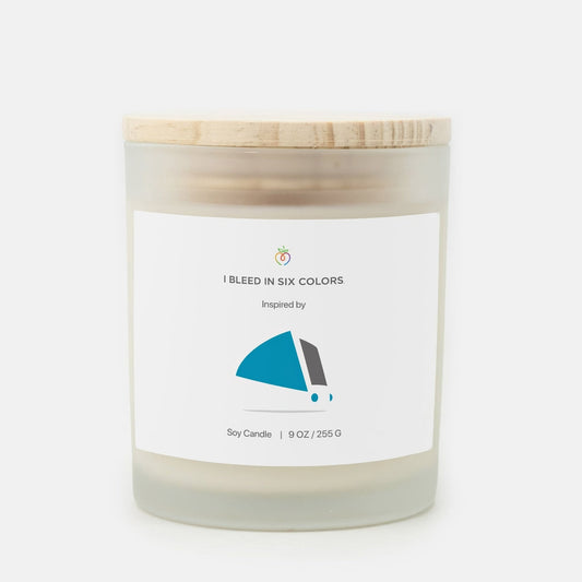 Blueberry iMac Inspired Candle - I Bleed in Six Colors®