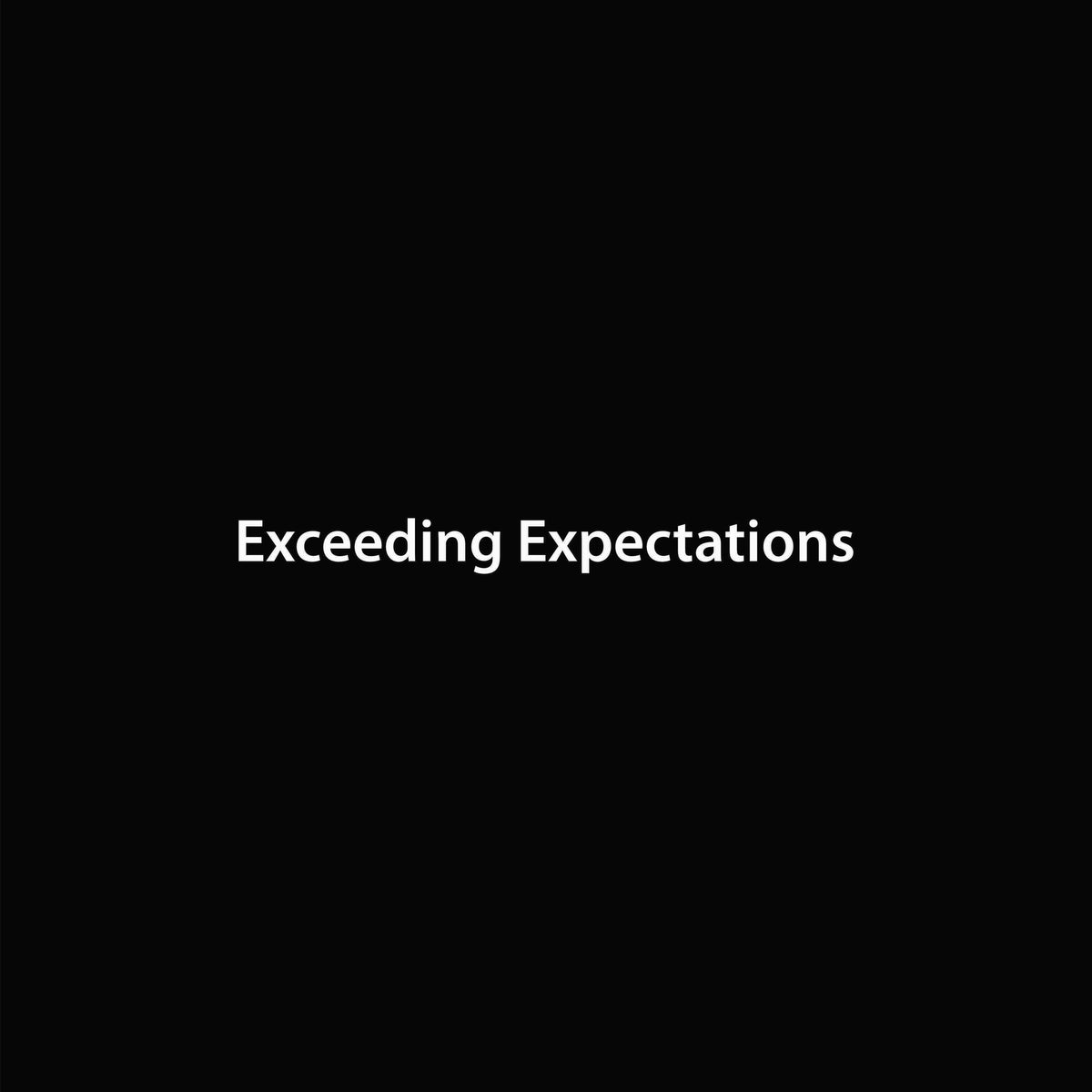 Exceeding Expectations graphic close-up