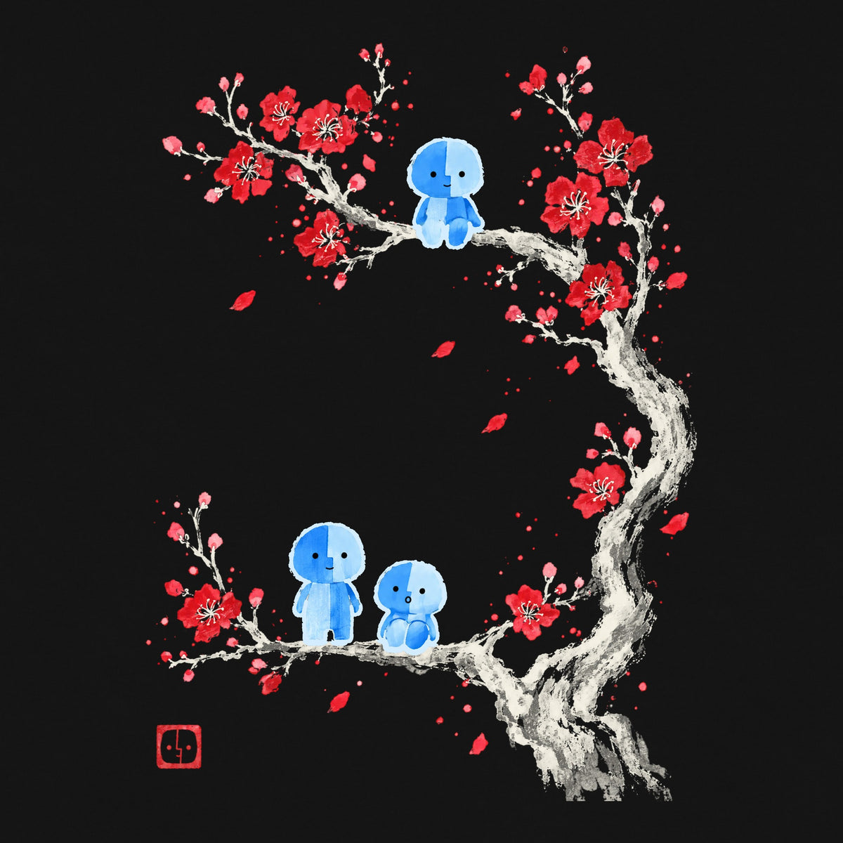 Forest Spirits artwork—Black