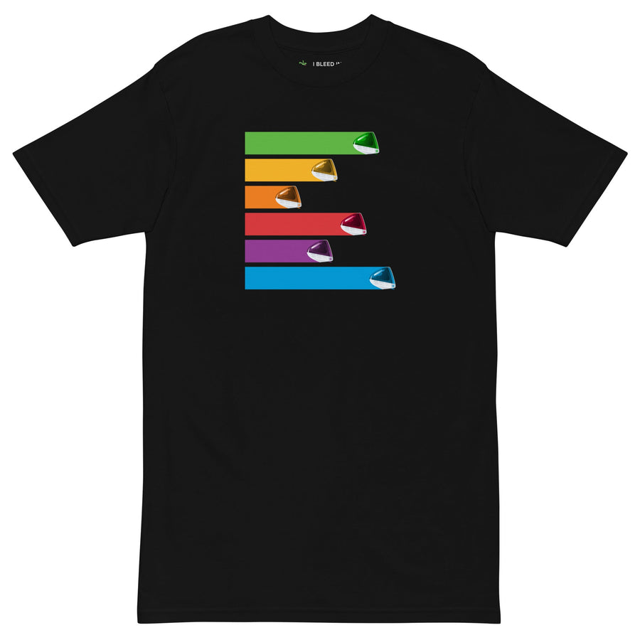 iMac 'Flavors' Streaking T-shirt, Black