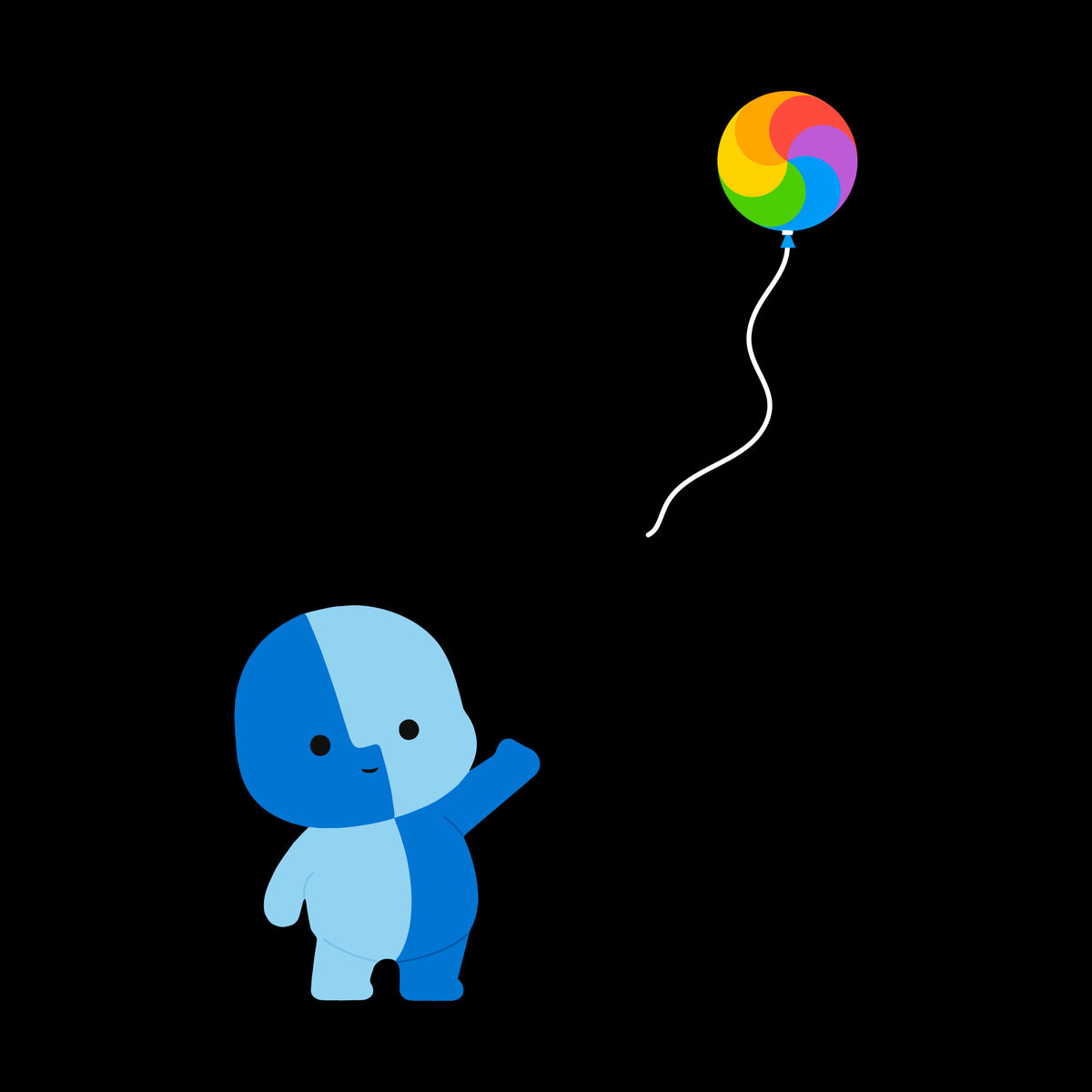Bye Bye Beach Ball artwork—Black