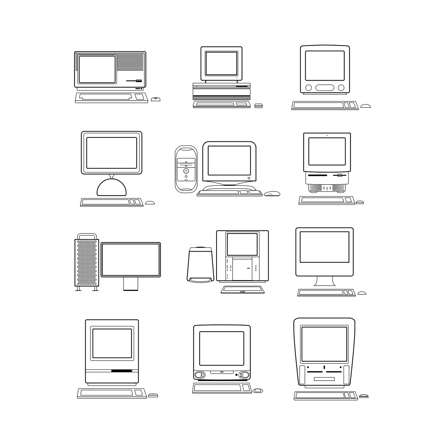 Macintosh 3 x 4 Lines - I Bleed in Six Colors®
