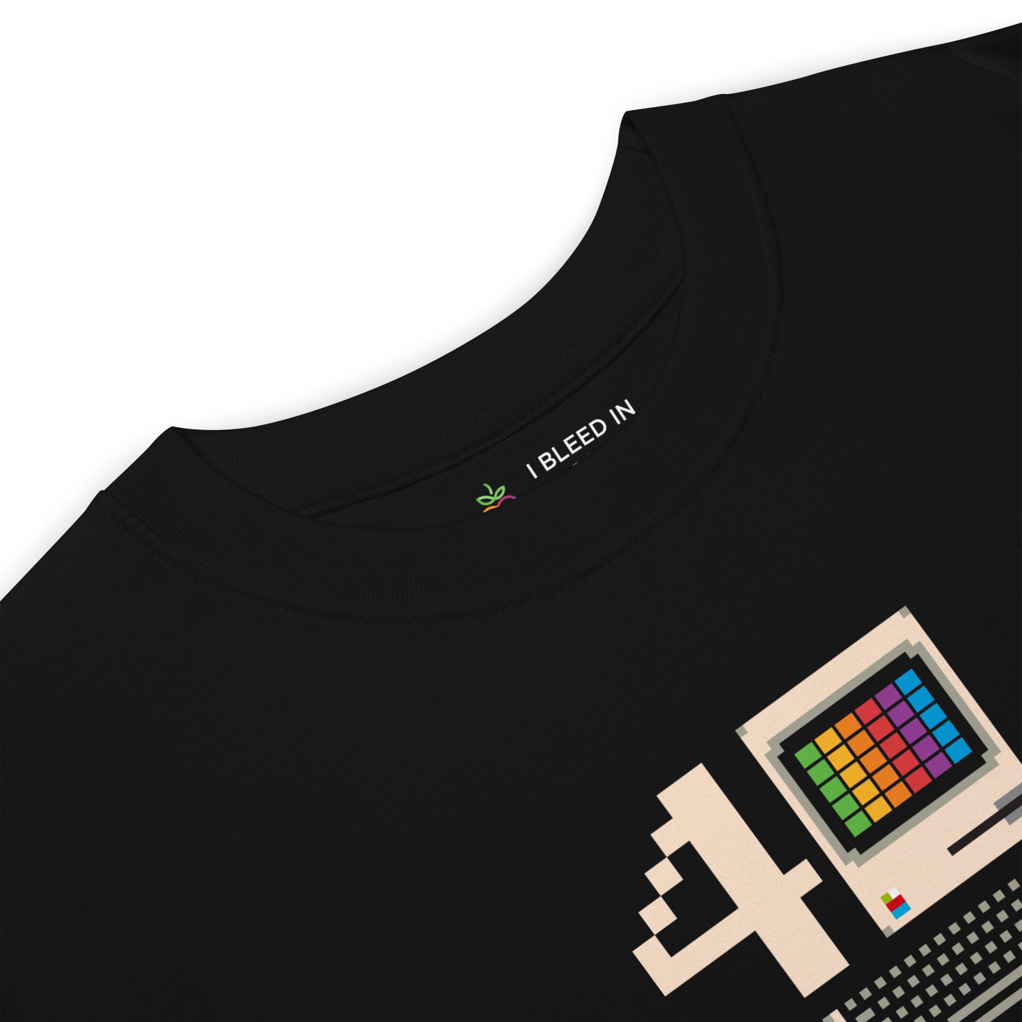 Macintosh 40 Years Graphic Tee – I Bleed in Six Colors®