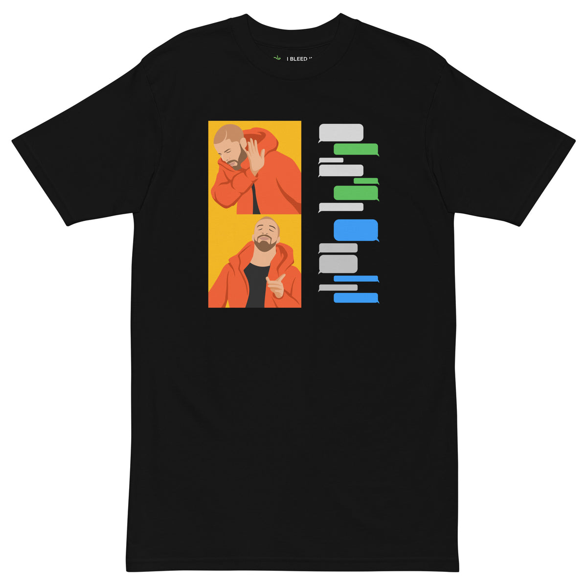 Blue Bubbles Forever T-shirt—Black