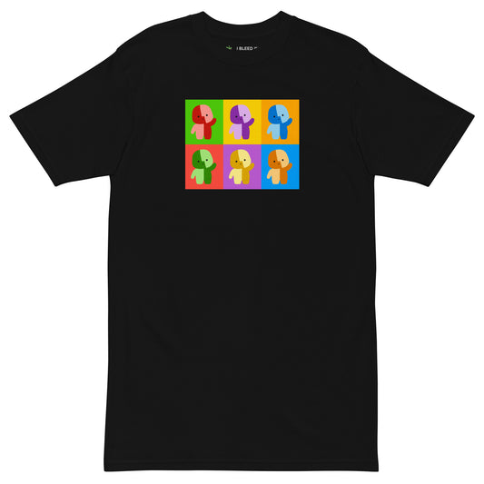 Six Colors Pop Art T-shirt—Black