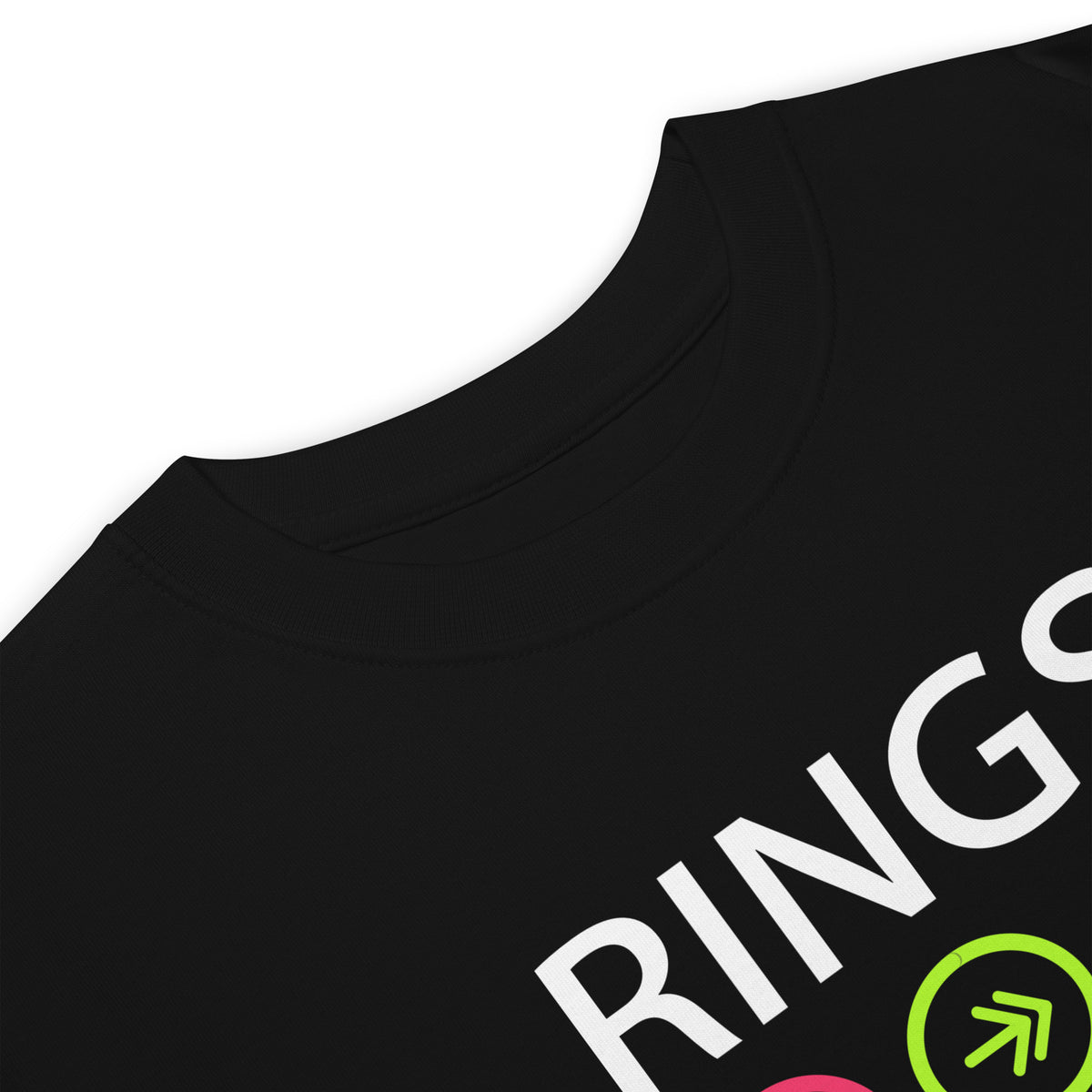 Rings or It Didn't Happen graphic tee—Black
