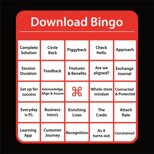 Shirt: Download Bingo graphic close-up