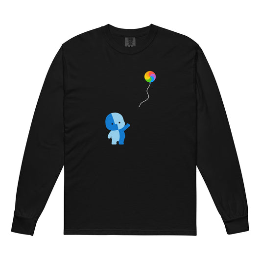 Bye Bye Beach Ball Long Sleeve—Black