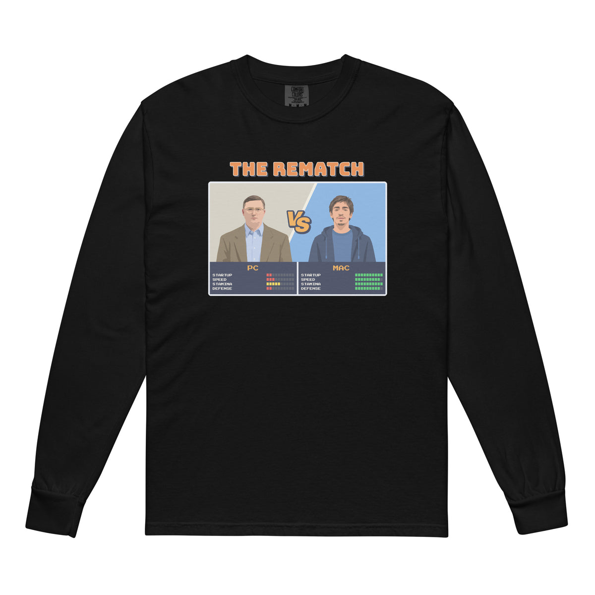 Mac vs PC: The Rematch Long Sleeve—Black